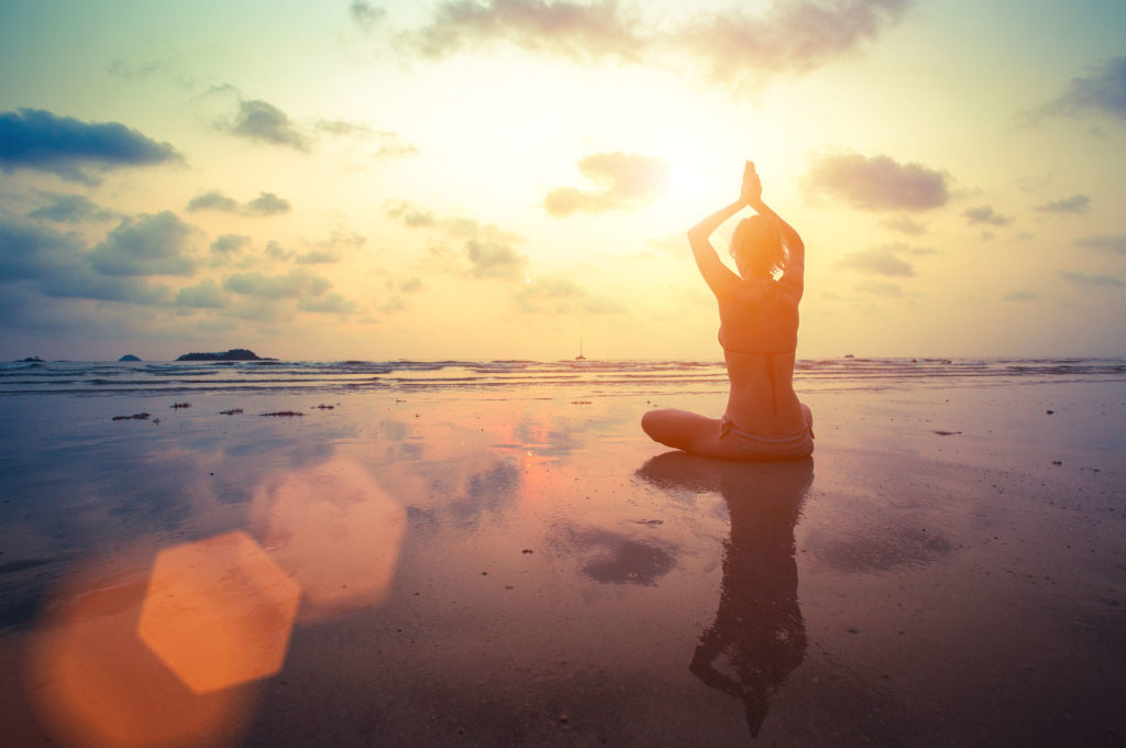 Yoga am Strand